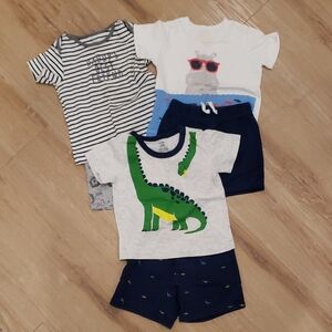 Carter's Shorts T-Shirt Sets ~ Bundle of 3 ~ sz 24 mos